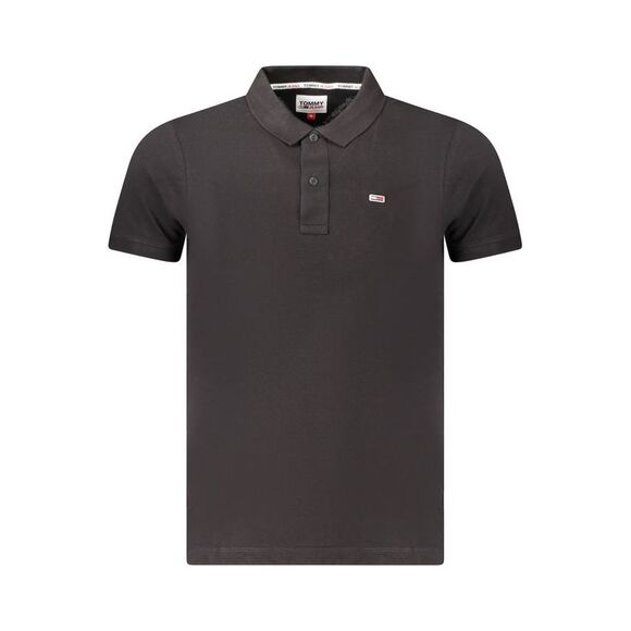 Tommy Hilfiger Black Cotton Men's Polo Men's Shirt